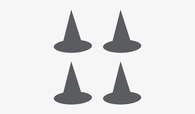 Chalkboard Label Witch Hat Collection Wall Quotes Wall - Circle, transparent png download