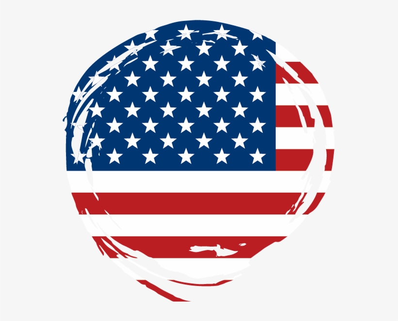 Follow Us - Us Flag Heart, transparent png download