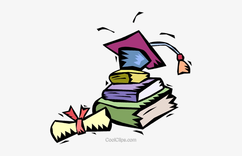 Sombrero De La Graduación Con Los Libros De Texto Libres - 5th Grade, transparent png download