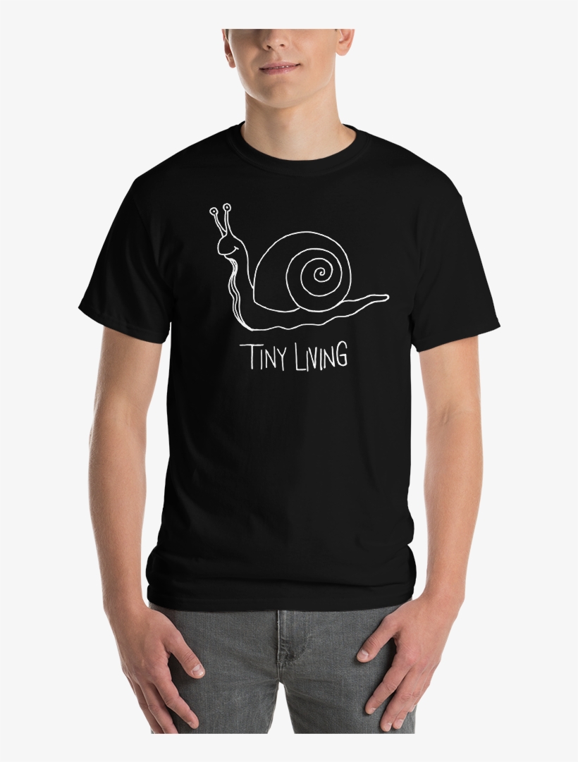 Tiny Living Black Shirt Person - Shirt, transparent png download