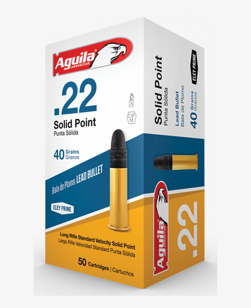 Aguila 1b222332 Standard Velocity 22 Long Rifle 40 - Aguila 22lr, transparent png download