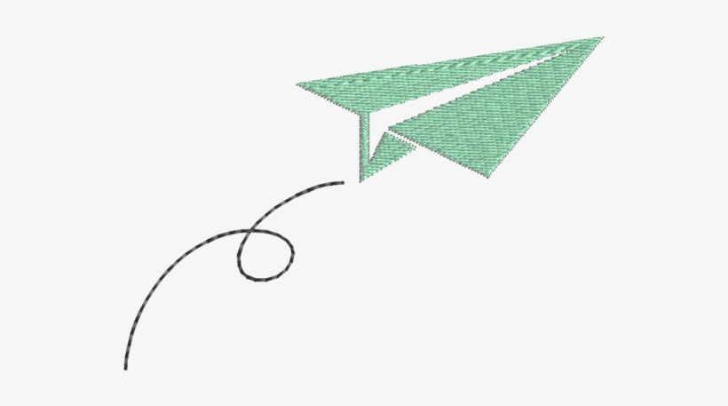 Aviãozinho De Papel - Hd Green Paper Plane Png, transparent png download