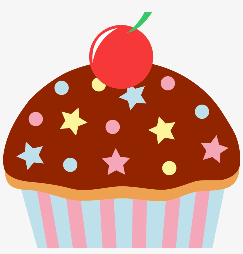 Cartoon Cupcake - Cupcake Cartoon Png, transparent png download