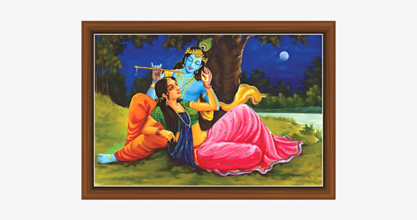 Radha Krishna Paintings - Radha, transparent png download