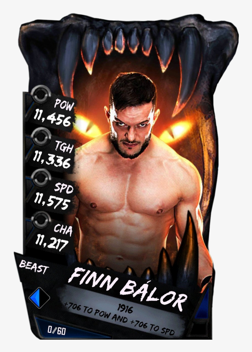 Finnbalor S4 16 Beast - Wwe Supercard Beast Cards, transparent png download