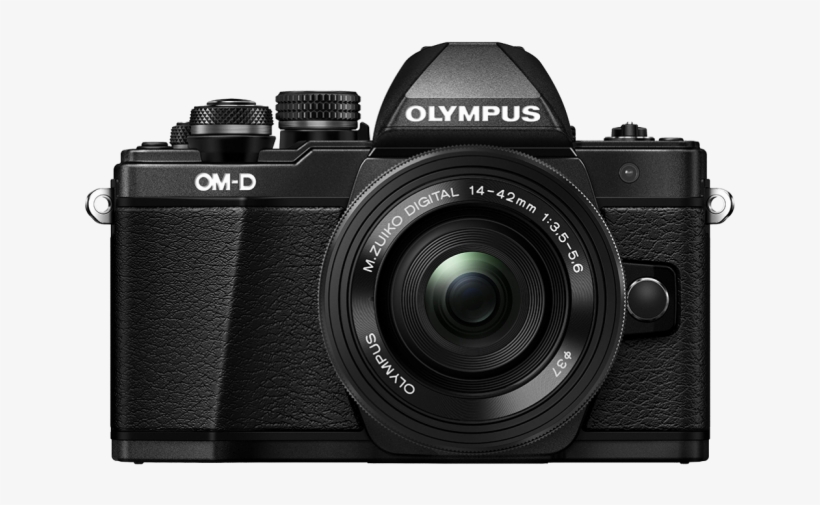 E M10 Mark Ii Black Body With 14 42mm Black Ez Lens - Fujifilm X T3 18 55 Black, transparent png download