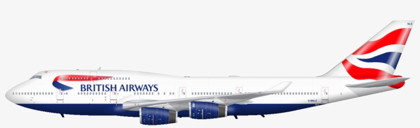 Plane Png Image - British Airways 747 200 One World, transparent png download