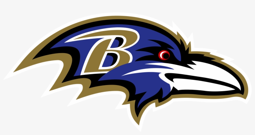 Drawn Raven Scary - Ravens Football Logo, transparent png download