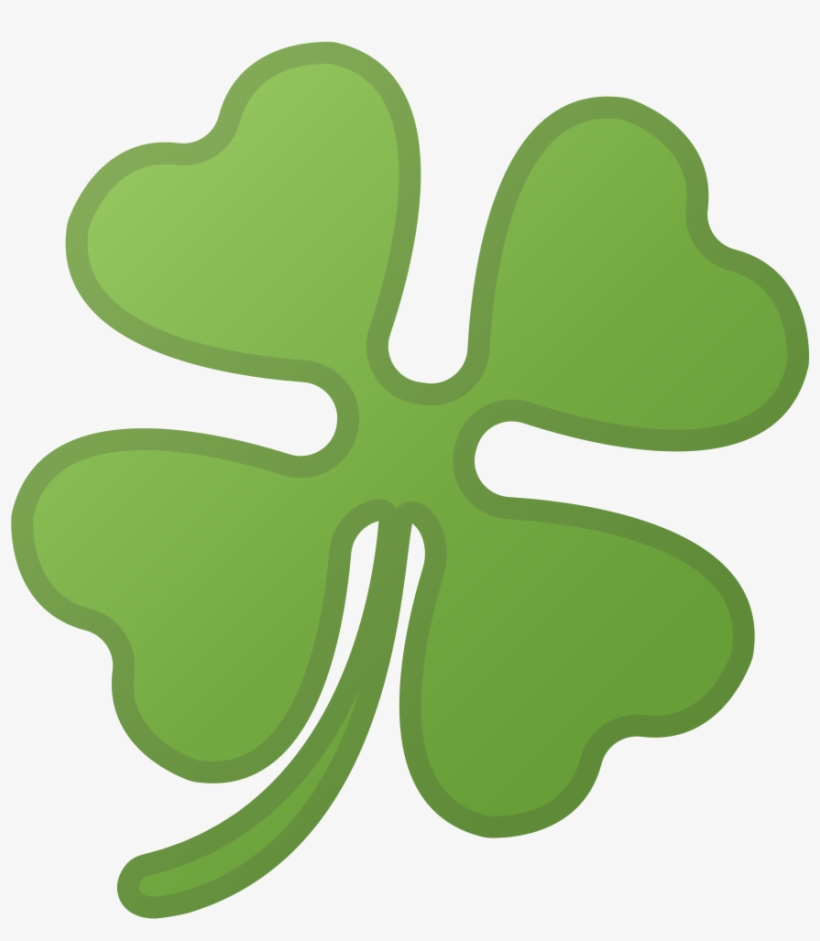 Four Leaf Clover Icon - Emoji Glück, transparent png download