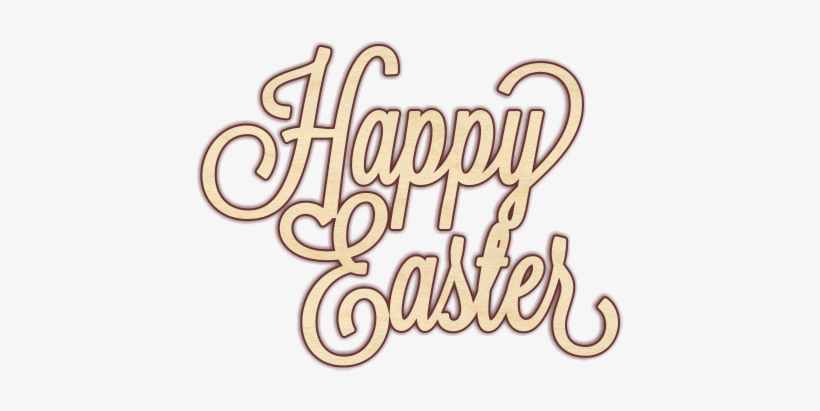 Happy Easter Curly Text - Calligraphy, transparent png download