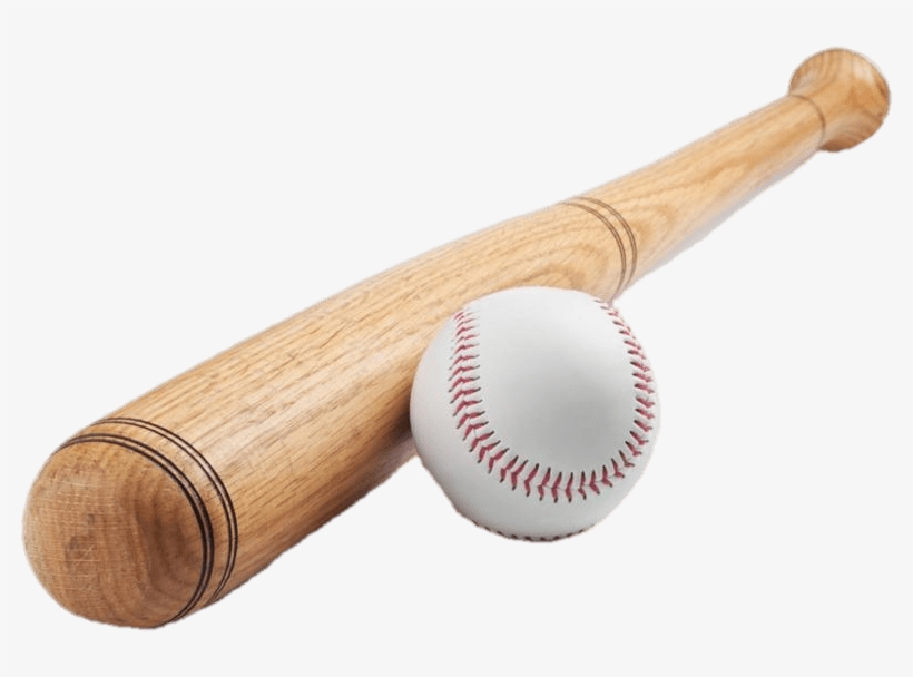 Baseball Bat & Ball - Base Ball And A Bat, transparent png download