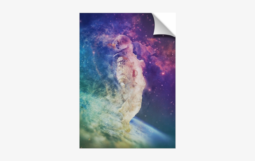 Astronaut Breaking Through To The Other Side - Astronaut Dissolving Through Space Iphone & Ipod, transparent png download