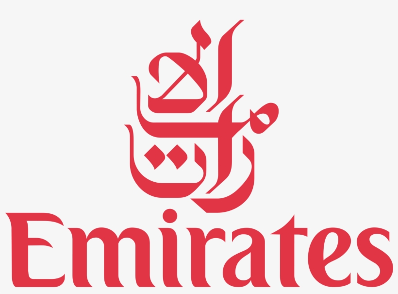 Emirates Logo And Wordmark - Emirates Logo Png, transparent png download