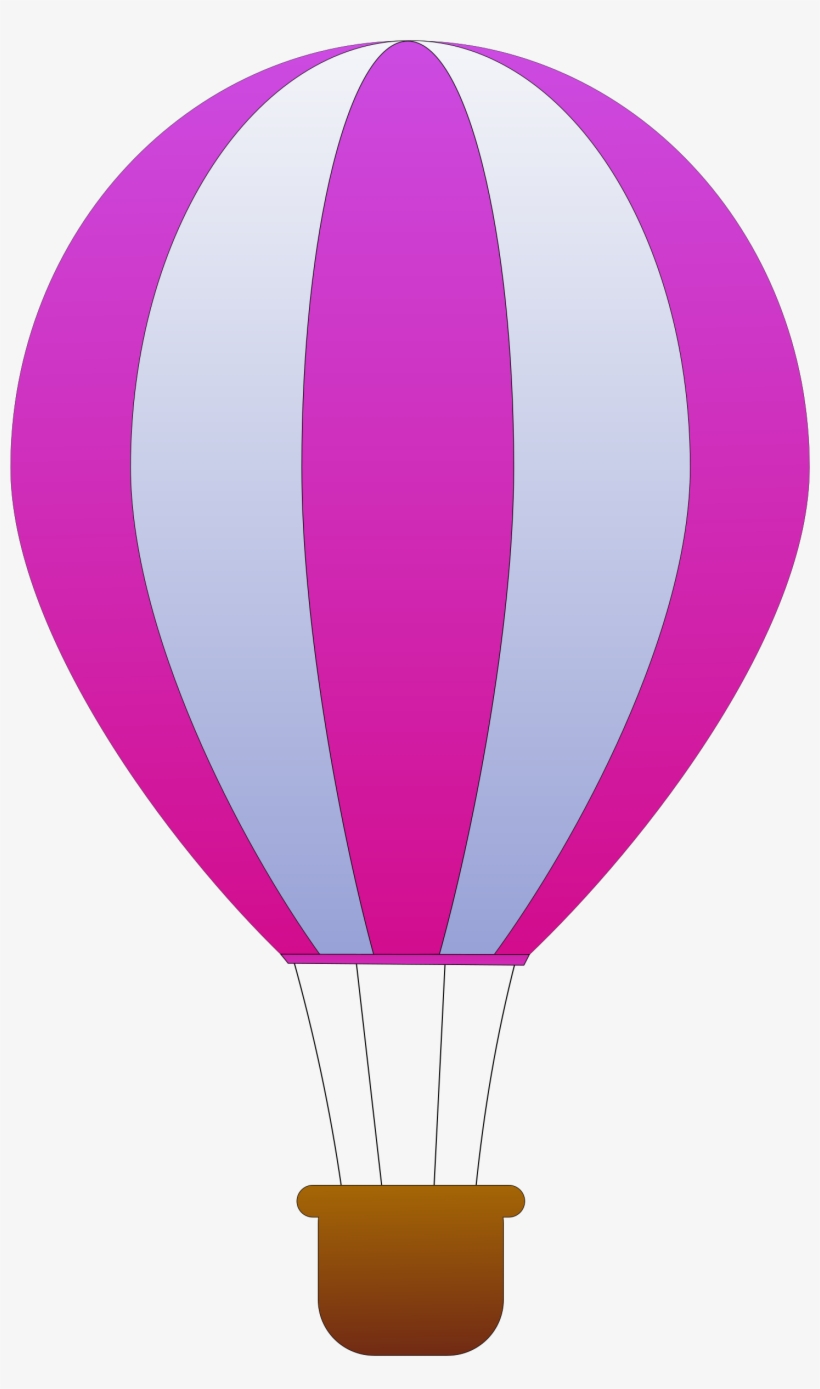 Hot Air Balloon Purple, transparent png download