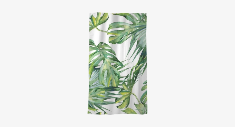 Seamless Watercolor Illustration Of Tropical Leaves, - Upstreet Graphite Pickleball Paddle Set Of 2, transparent png download