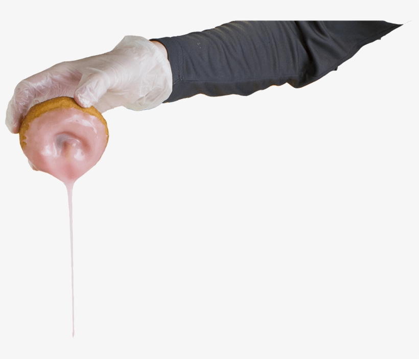Dipping A Donut In Pink Frosting - Chewing Gum, transparent png download