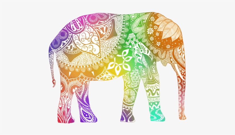 Tumblr Elephant Png - Set Of 2 Jahosin Throw Pillow Covers 18 X 18 Inches, transparent png download