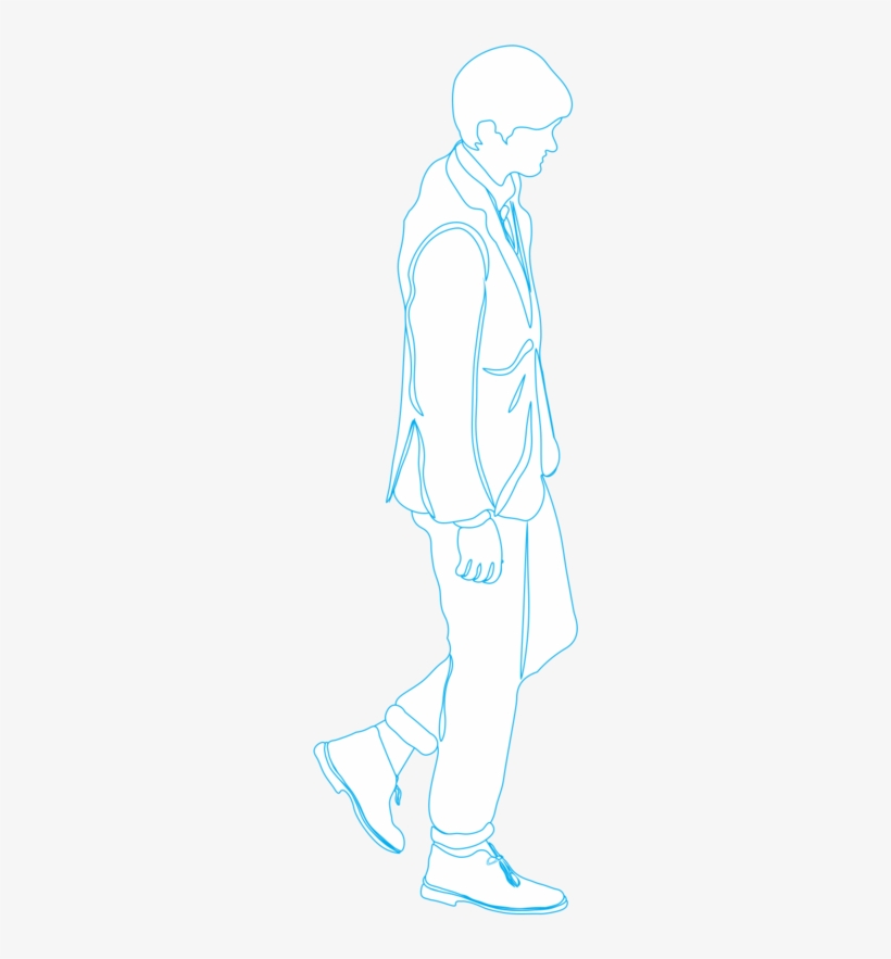 Work Person Walking Wireframe, transparent png download