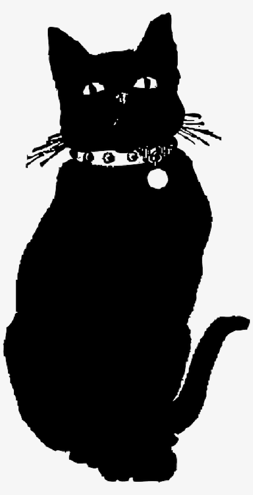 Drawn Black Cat - Black Cat Gif Png, transparent png download