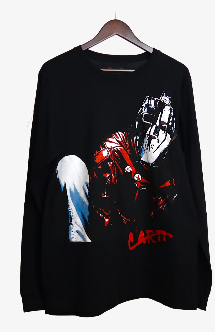Playboi Carti Jason Mask Long Sleeve - Long-sleeved T-shirt, transparent png download