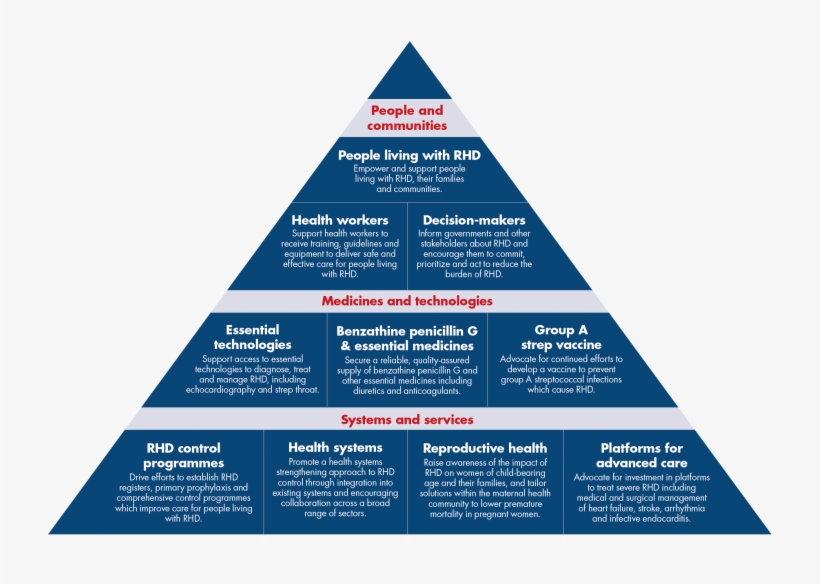 Rhd-pyramid - Heart Failure Treatment Pyramid, transparent png download