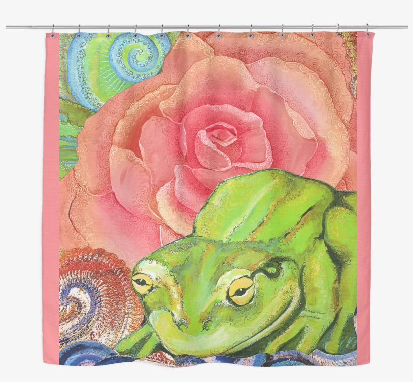 Frog Roselitt Shower Curtain, transparent png download
