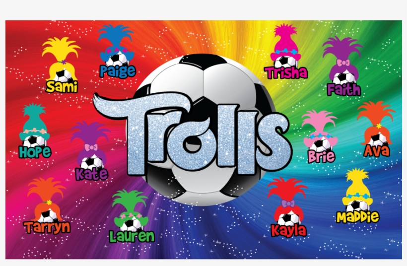 3'x5′ Vinyl Banner Trolls - Vinyl Banners, transparent png download