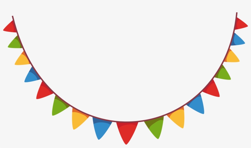 Svg Freeuse Download Party Streamer Decoration Png - Blue And Green Bunting, transparent png download