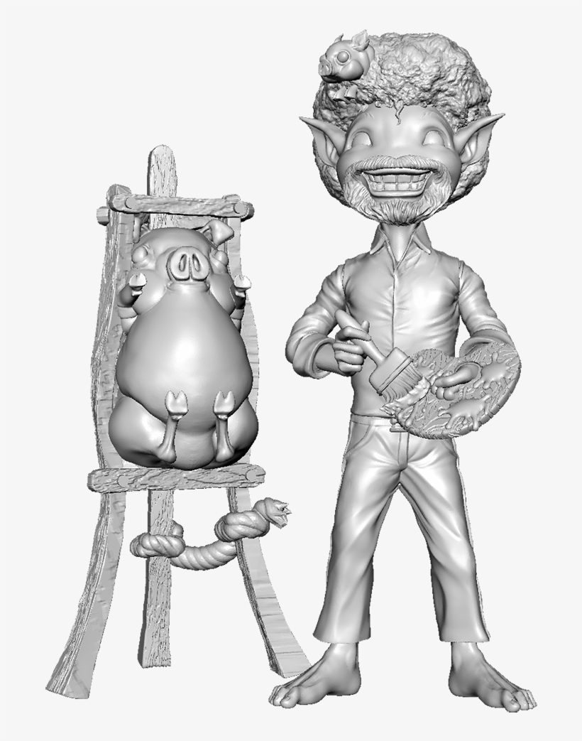 Special Edition Slop Hauler - Gremlin Bob Ross Malifaux, transparent png download