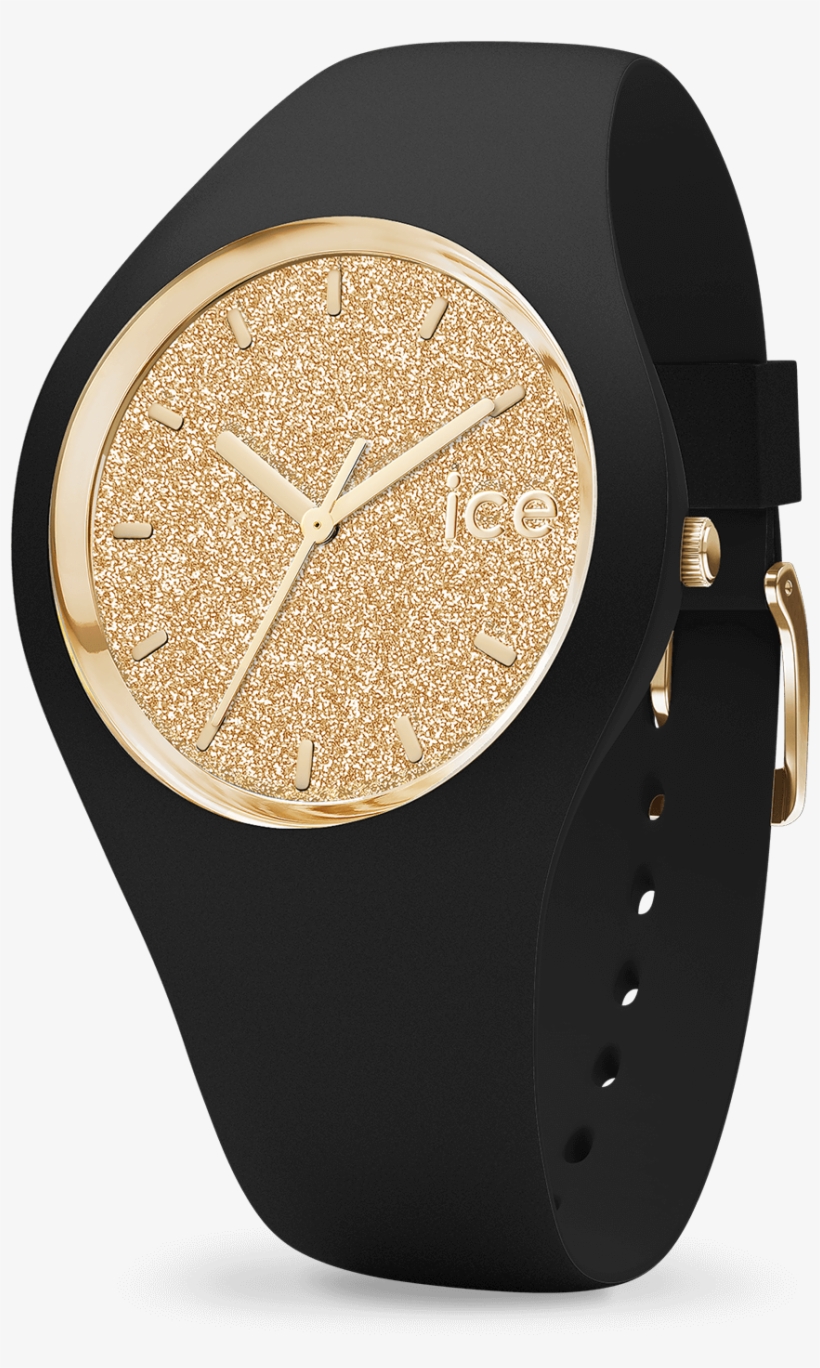 Ice Glitter - Black Gold - Ice Watch Mit Glitter, transparent png download