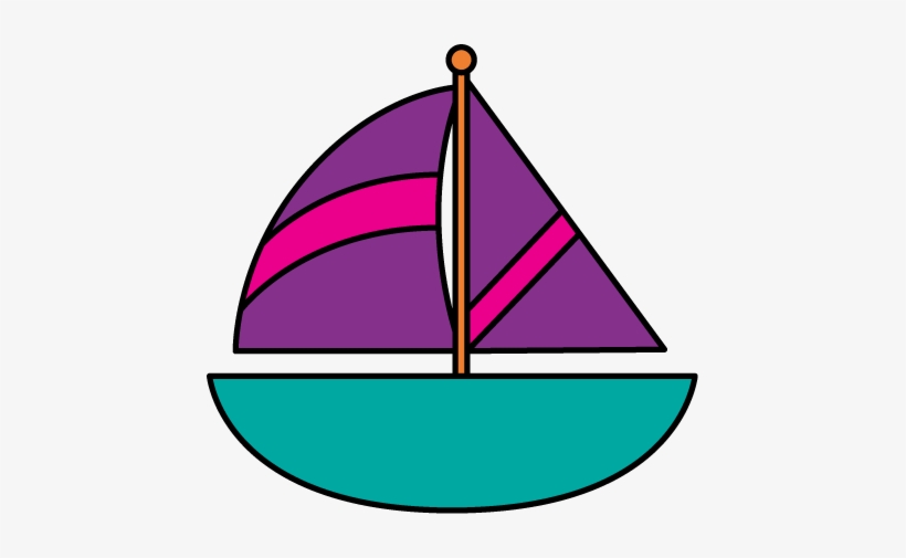 Sailing Boat Silhouette - Sailboat Clipart, transparent png download