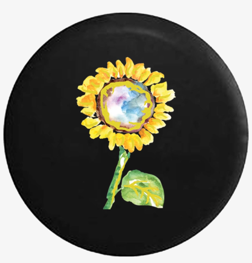 Painted Look Sunflower Yellow Natural Jeep Camper Spare - Gear, transparent png download