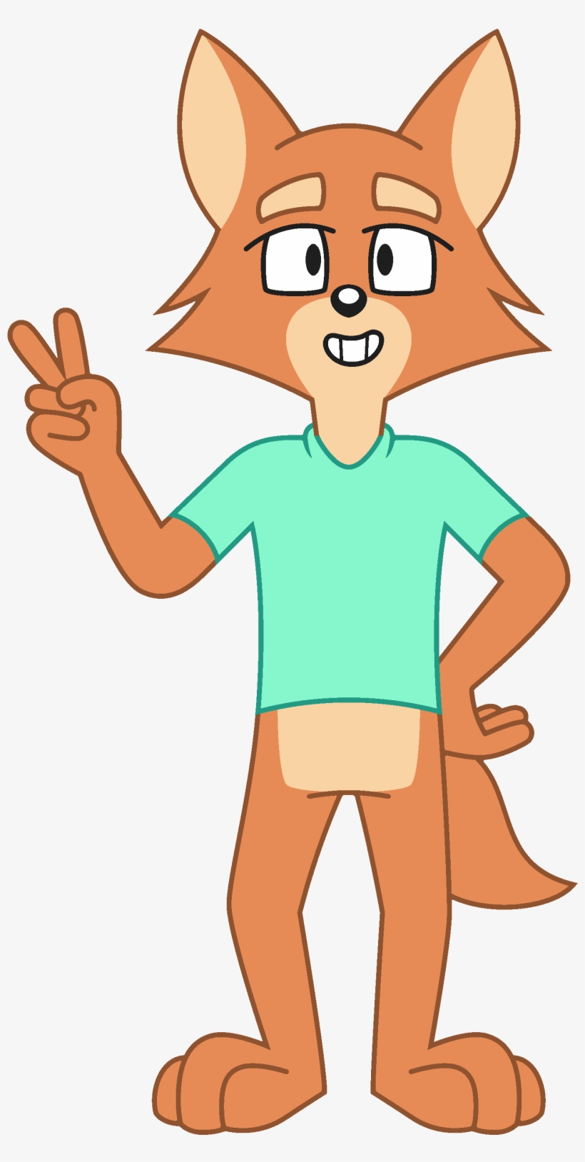 Harvett Fox - Cartoon Fox Png, transparent png download