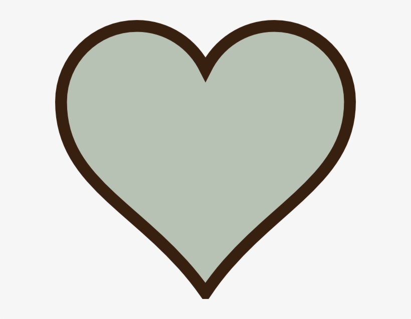 Heart, Green, Brown Png Clip Art, transparent png download