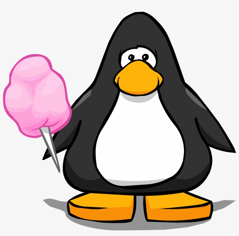 Pink Cotton Candy From A Player Card - Penguin From Club Penguin, transparent png download