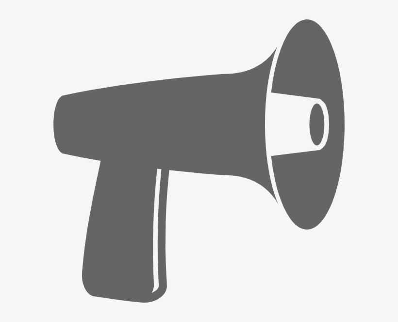 How To Set Use Gray Megaphone Clipart, transparent png download