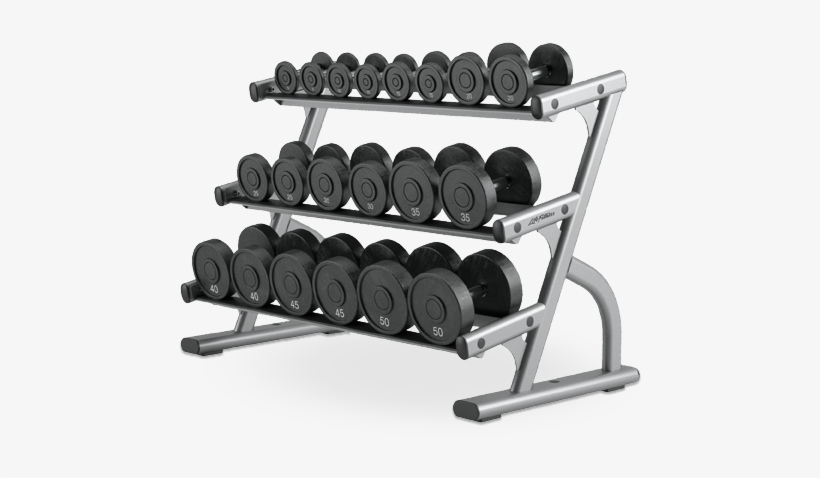 3-tier Dumbbell Rack - Life Fitness 3-tier Dumbbell Rack Model: Osdb3, transparent png download