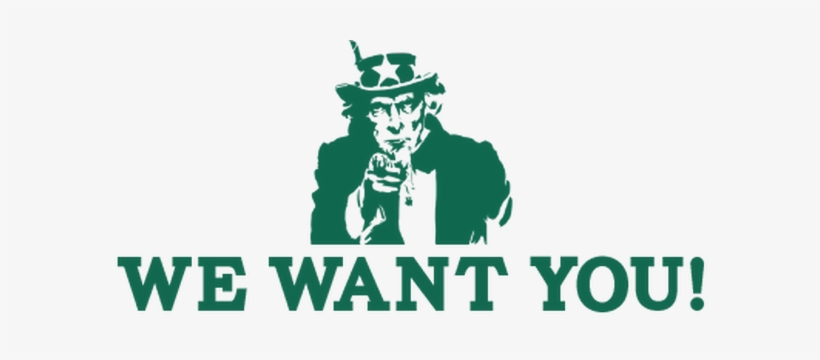 Picture - We Want You Green, transparent png download