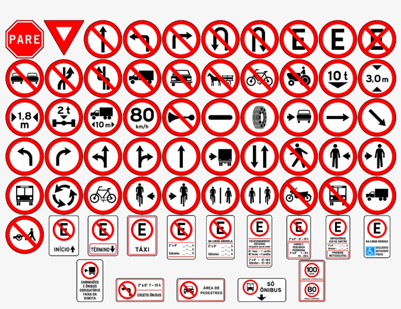 Placas Regulamentacao Aimore - Prova Detran, transparent png download