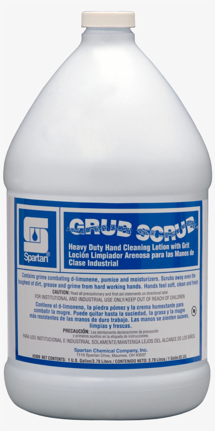 280904 Grub Scrub - Spartan Grub Scrub Heavy Duty Hand Cleaner - Gal., transparent png download