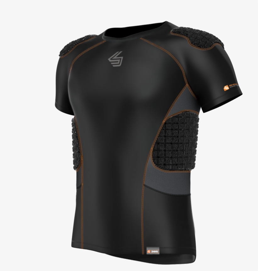 Shock Doctor Core Shockskin 5pad Shirt, Black/grey,, transparent png download