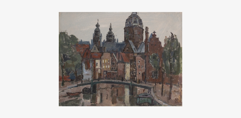 Vecchia Amsterdam - Painting, transparent png download