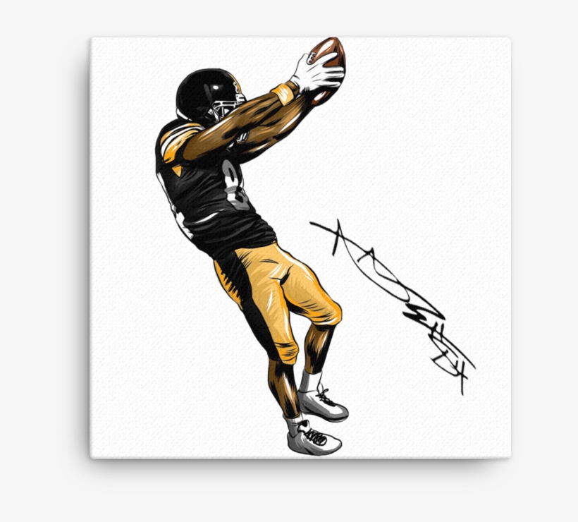 Antonio Brown Signature Art Canvas - Goalkeeper, transparent png download