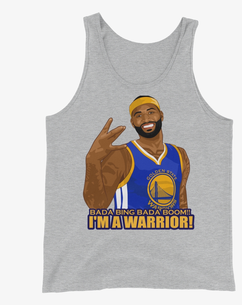 Boogie Cousins Bada Bing Bada Boom I'm A Warrior Tank - Golden State Warriors, transparent png download