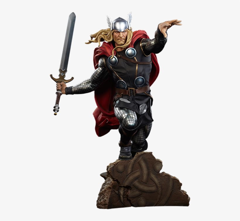 20" Marvel Premium Format™ Figure Thor - Thor - Modern Age Thor Premium Format Statue, transparent png download
