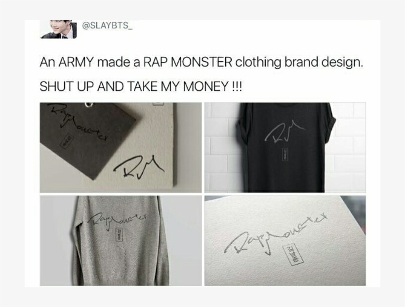 Rap Monster Clothing Line, transparent png download