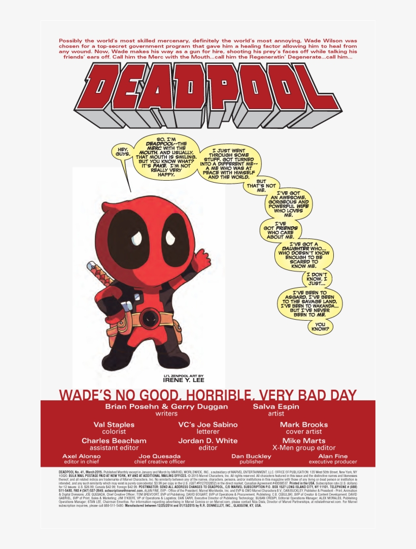 Time For A Good, Old Fashioned, Simple Merc Job - Lil Deadpool, transparent png download