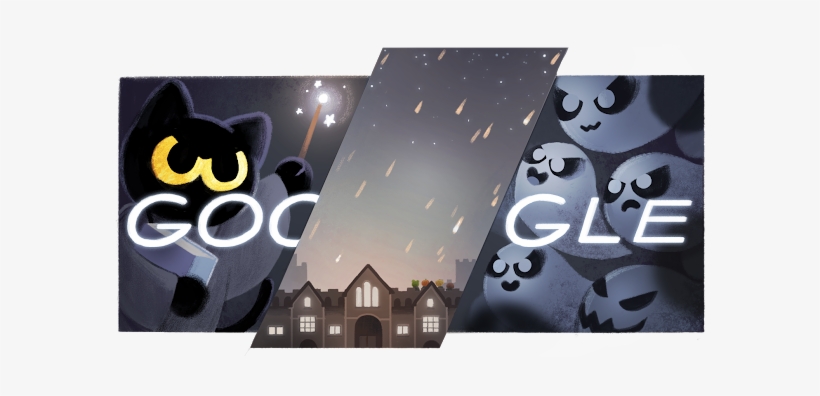 Google Halloween Banner - Halloween Google Game, transparent png download