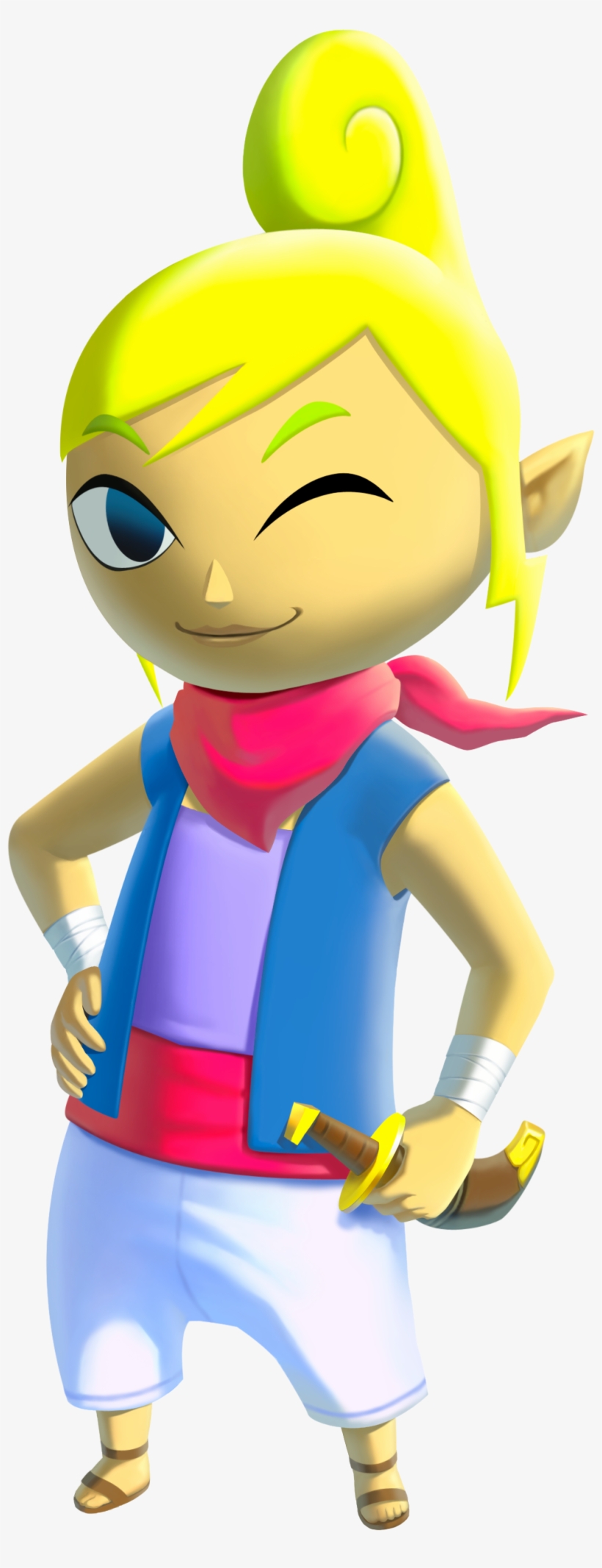 After Descending On Hyrule Field And Running Around - Tetra Wind Waker Hd, transparent png download