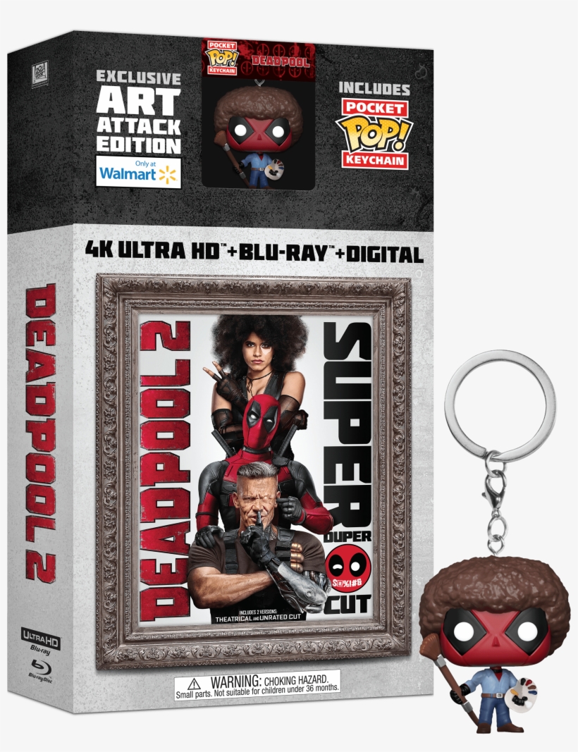 4k Ultra Hd Combo Pack - Deadpool 2 Blu Ray, transparent png download